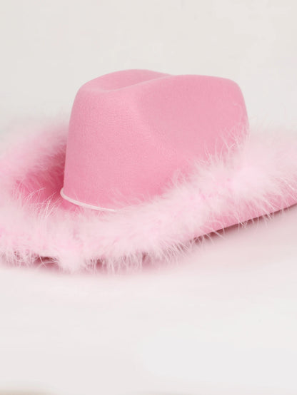 Colorful Feather Western Cowboy Hat