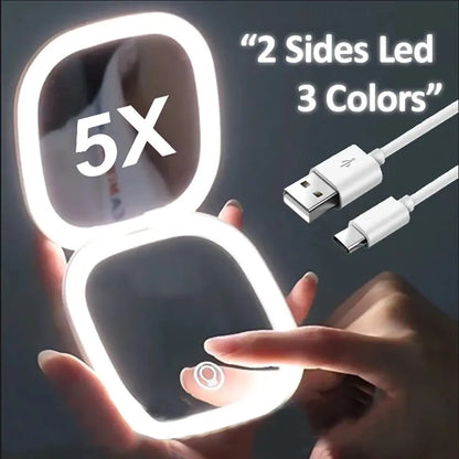2 Face Sides Touch Compact Led 3 Colors