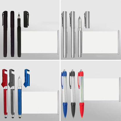 Bolígrafo Gel Negro Retráctil – Papel en Blanco Scroll