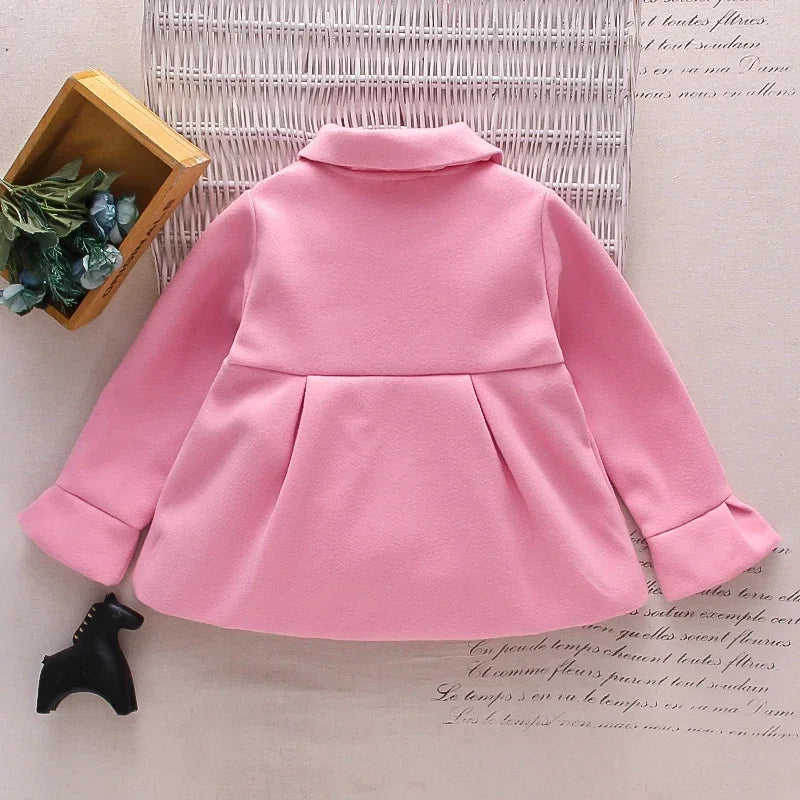 Spring and Autumn Girls Coat Long