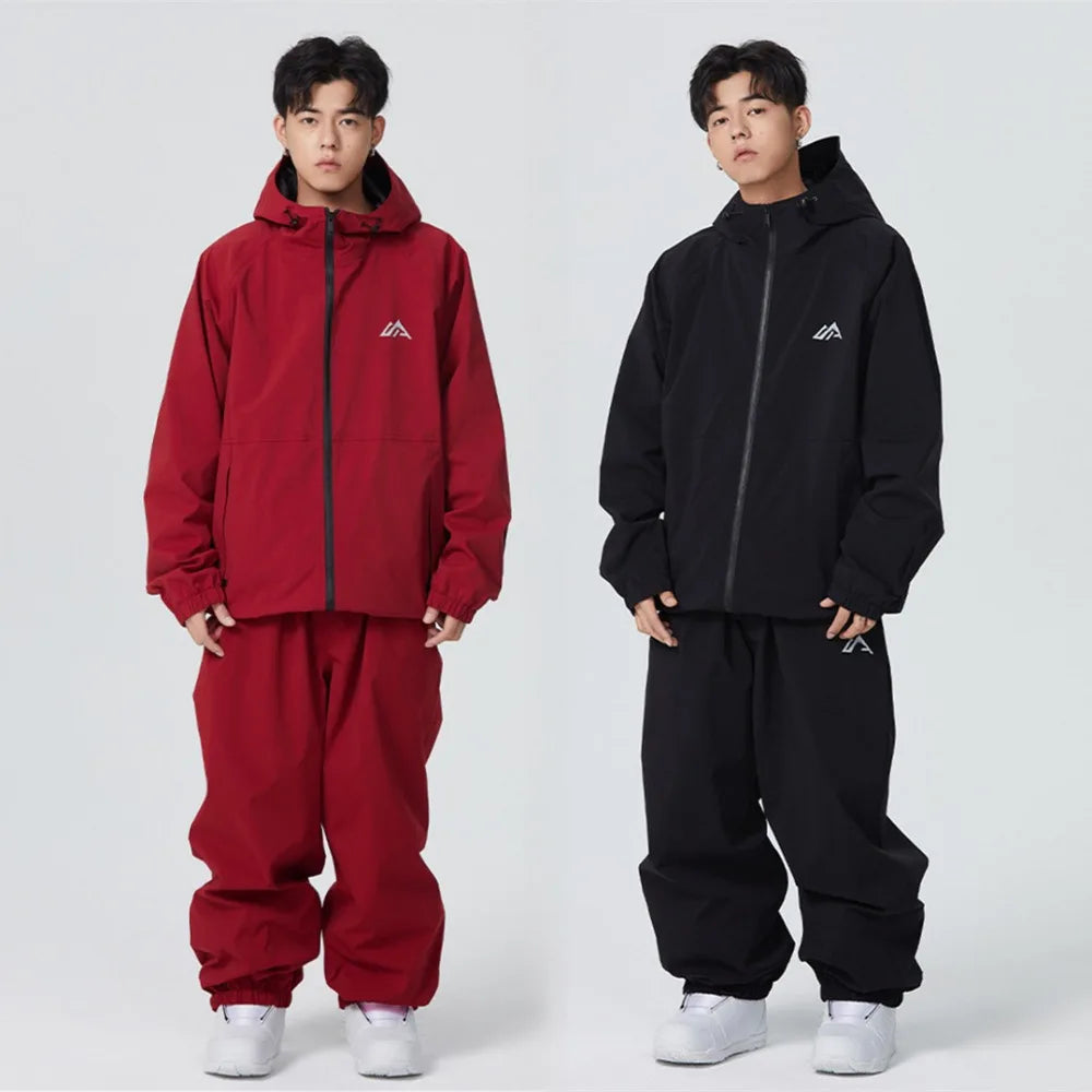 New Male Female Couple Ski Suit Set