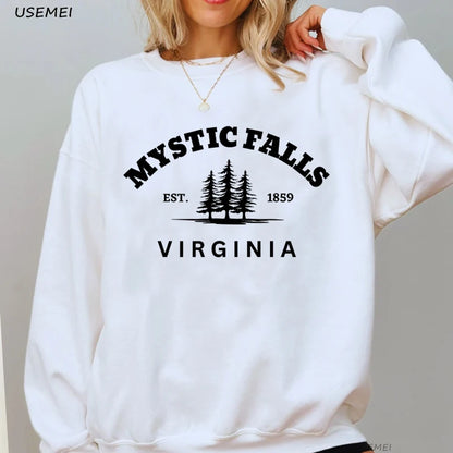 Mystic Falls Sweatshirt Vampire Diares