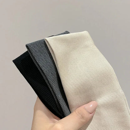 Knitted Hair Bands Women Fashion Wide Elastic Headband Sport Yoga Hairband Soft Wash Face Makeup Headwrap Hair Accessories