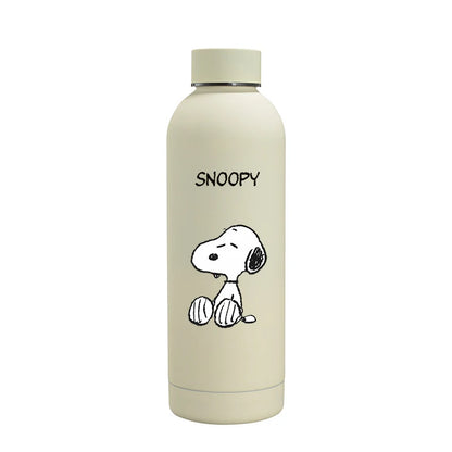 Snoopys Fashion Thermos Bottle Stainless Steel Vacuum Cup Travel Camping Keep Hot Cold Drink Insulated Mug Women Birthday Gifts