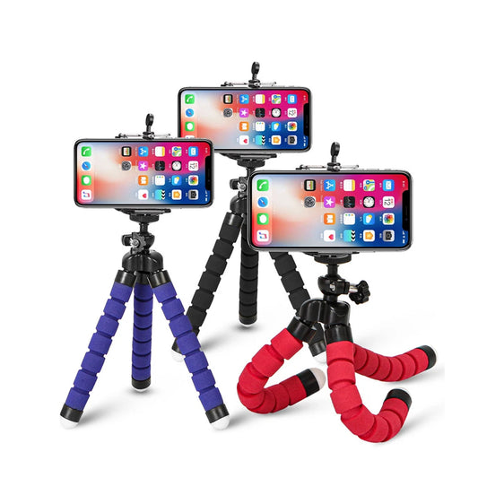 Portable Tripods Phone Tripod Holder Mobile Camera Holder Clip Smartphone Monopod Stand Octopus Mini Flexible Tripod For Phone