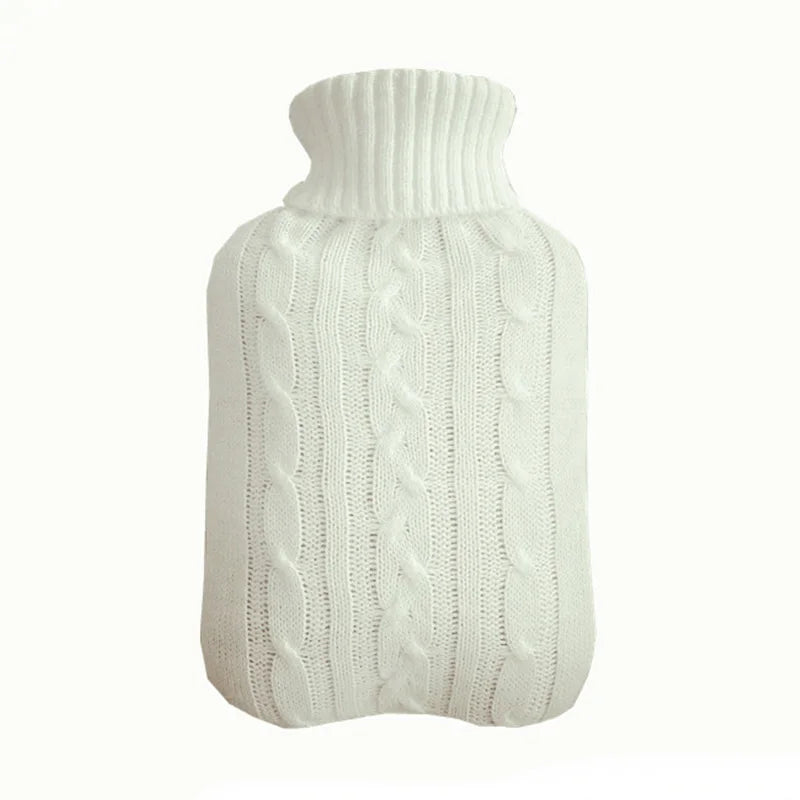 Hot Water Bag Cover 2L Large Heat Preservation Hot Water Bottle Explosion-proof Knitted Removable Home Warming Supplies