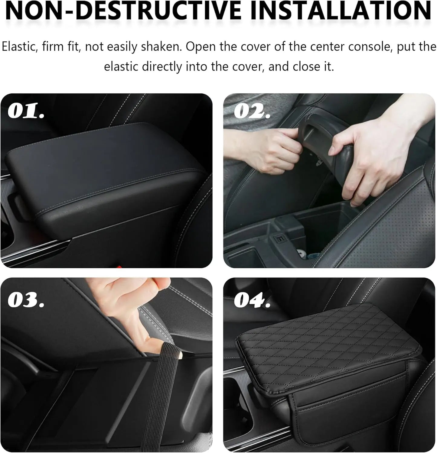 Upgraded Microfiber Leather Car Center