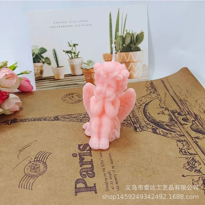 Cute Candles Cupid Angel Scented Candle Ins Small Art Decorative Aromatic Candles Home Fragrant Decoration Candle Posing Props