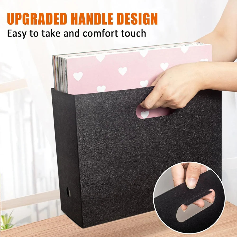 3 Cajas Plegables de Almacenamiento de Documentos de Oficina