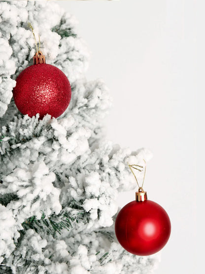 24pcs Christmas ball decorations Christmas Holiday party House decoration ball Christmas tree red ball pendant