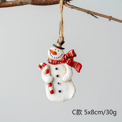 Christmas Resin Tree Decorations Santa