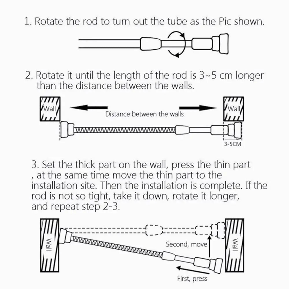 Barra de Dominadas Ajustable 35–80 cm – Acero Inoxidable