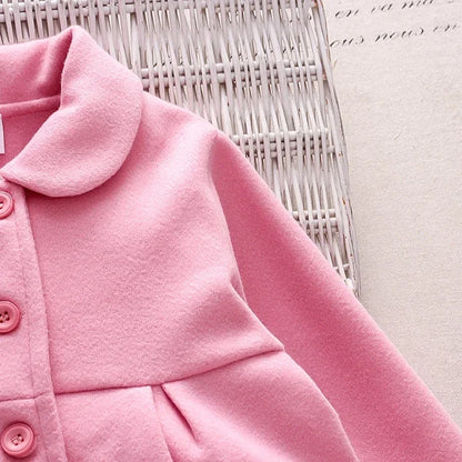 Spring and Autumn Girls Coat Long
