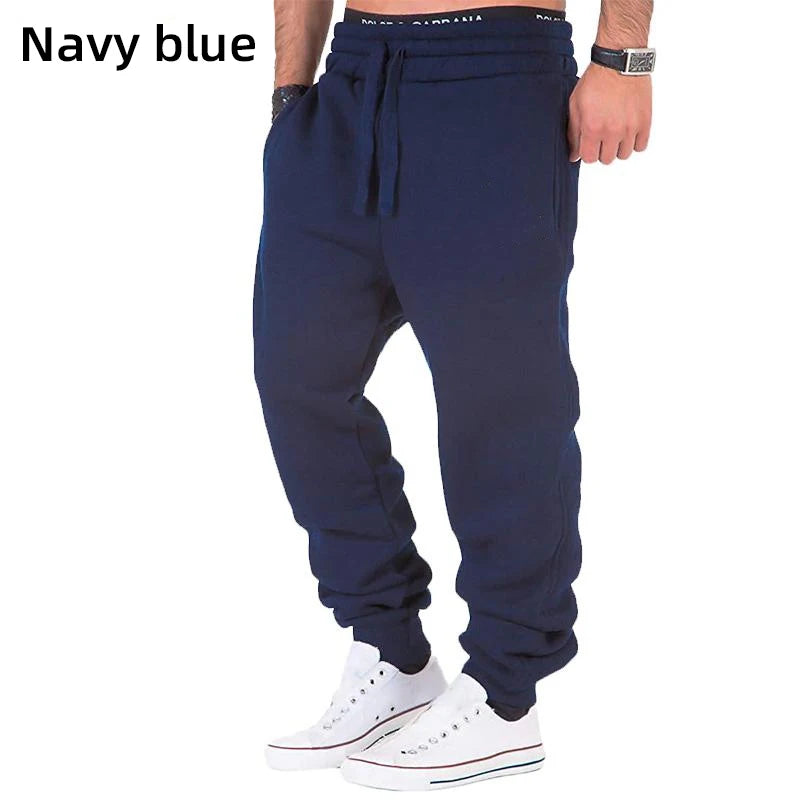 Sweatpants Spring Autumn Cotton Long Pants Jogger Trousers Casual Sports Men's and Women's Fitness Solid Jogging Pants 5 Colors