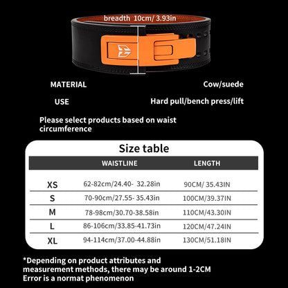 Cinturón de Levantamiento de Pesas – Cuero Premium Unisex