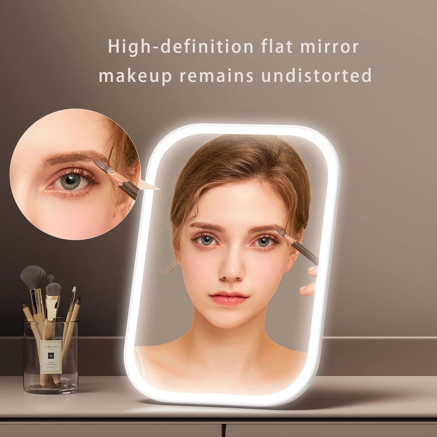 Espejo de Maquillaje LED con Luz Regulable