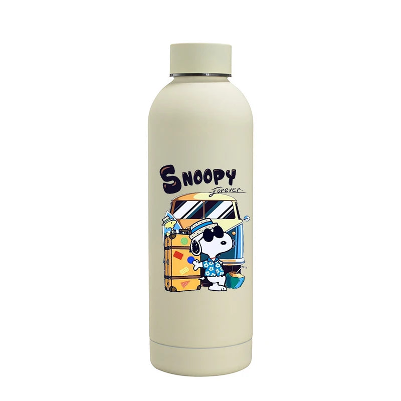 Snoopys Fashion Thermos Bottle Stainless Steel Vacuum Cup Travel Camping Keep Hot Cold Drink Insulated Mug Women Birthday Gifts