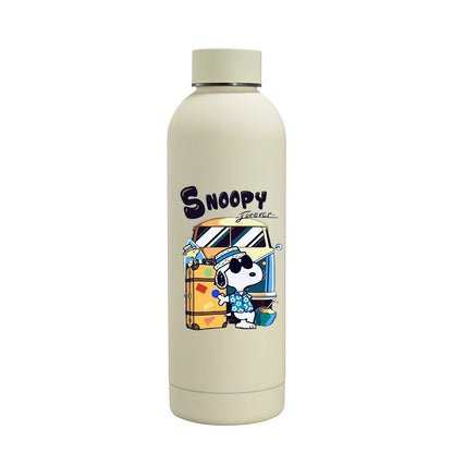 Snoopys Fashion Thermos Bottle Stainless Steel Vacuum Cup Travel Camping Keep Hot Cold Drink Insulated Mug Women Birthday Gifts