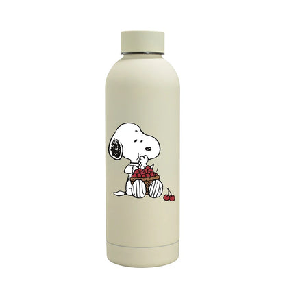 Snoopys Fashion Thermos Bottle Stainless Steel Vacuum Cup Travel Camping Keep Hot Cold Drink Insulated Mug Women Birthday Gifts