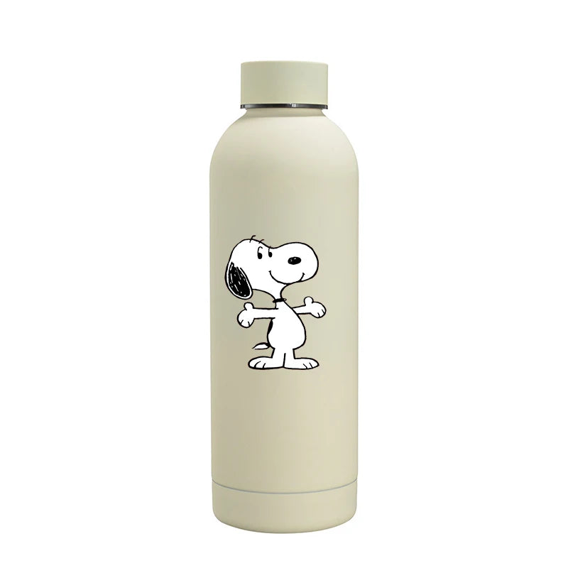 Snoopys Fashion Thermos Bottle Stainless Steel Vacuum Cup Travel Camping Keep Hot Cold Drink Insulated Mug Women Birthday Gifts