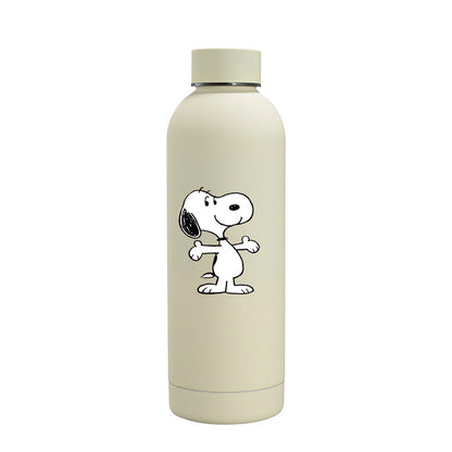 Snoopys Fashion Thermos Bottle Stainless Steel Vacuum Cup Travel Camping Keep Hot Cold Drink Insulated Mug Women Birthday Gifts
