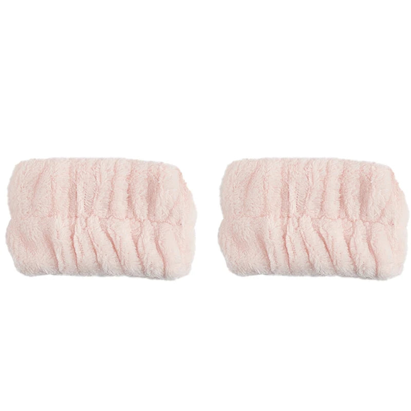 Coral Velvet Facial High-Elastic Makeup Hairband Face Wash Wristband