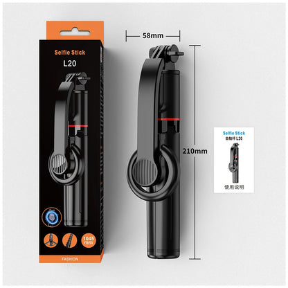 Magnetic Extendable Selfie Stick Detachable Mount Tripod Holder Stand with Bluetooth Wireless Remote for Magsafe IPhone Android