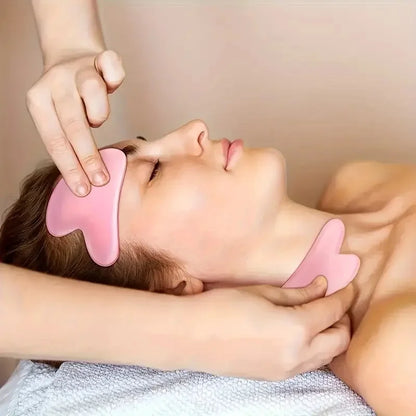 2Pcs Ice Face Roller Gua Sha Set