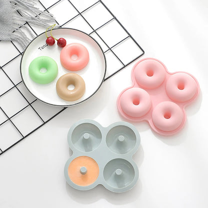 4 Holes Silicone Donut Mold