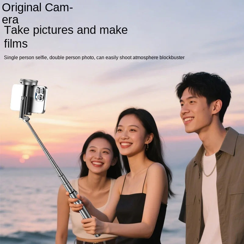 FANGTUOSI 1700mm Tripod Auto Pop Open Tripod Selfie Stick with Magnetic Bluetooth Remote Smart Phone Shooting phone holder
