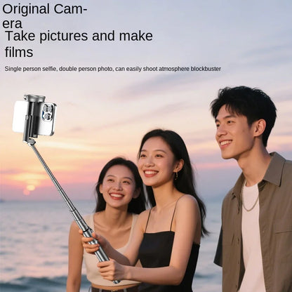 FANGTUOSI 1700mm Tripod Auto Pop Open Tripod Selfie Stick with Magnetic Bluetooth Remote Smart Phone Shooting phone holder