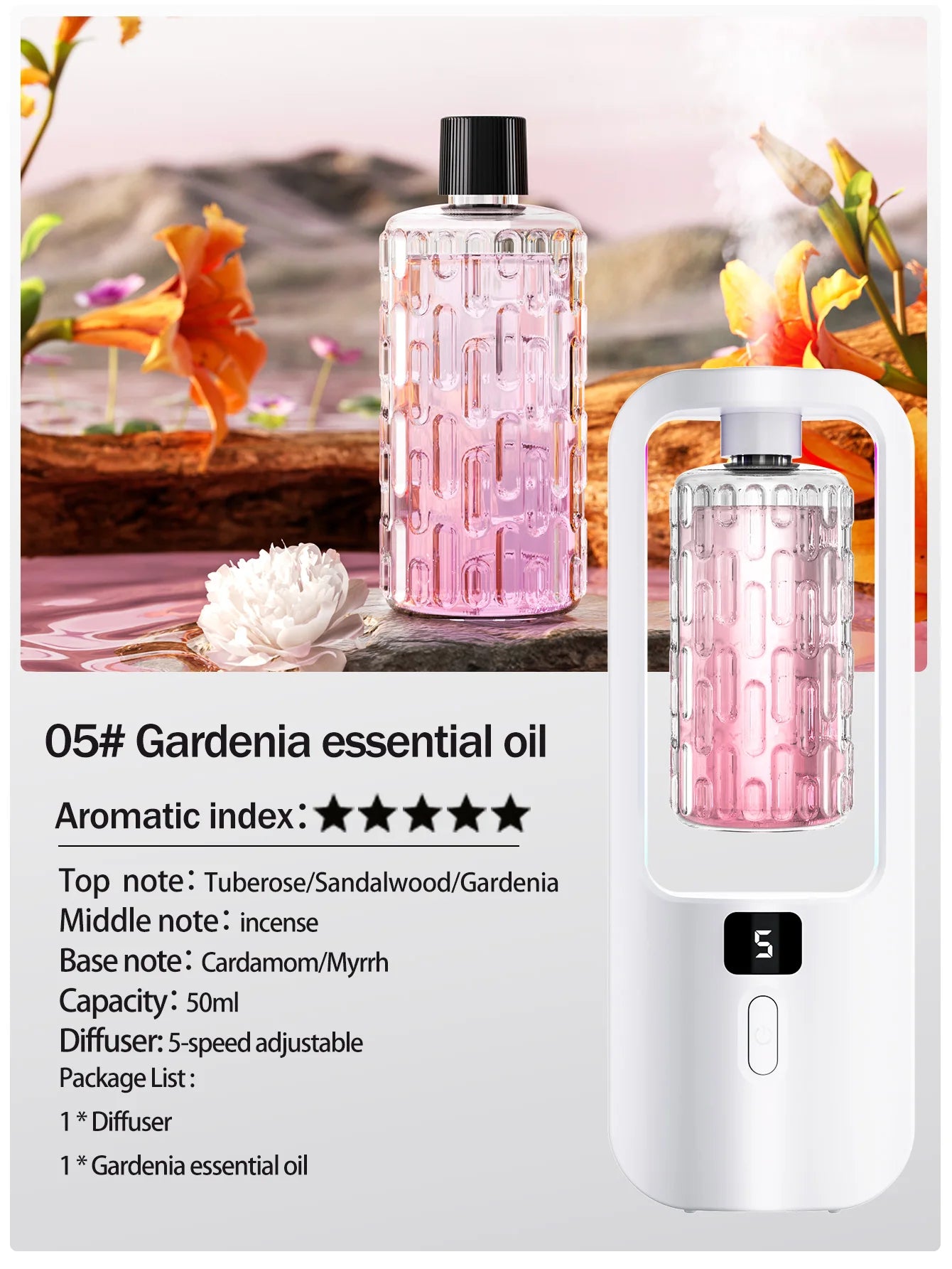 Automatic aromatherapy diffuser