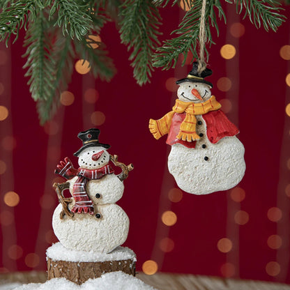 Christmas Resin Tree Decorations Santa