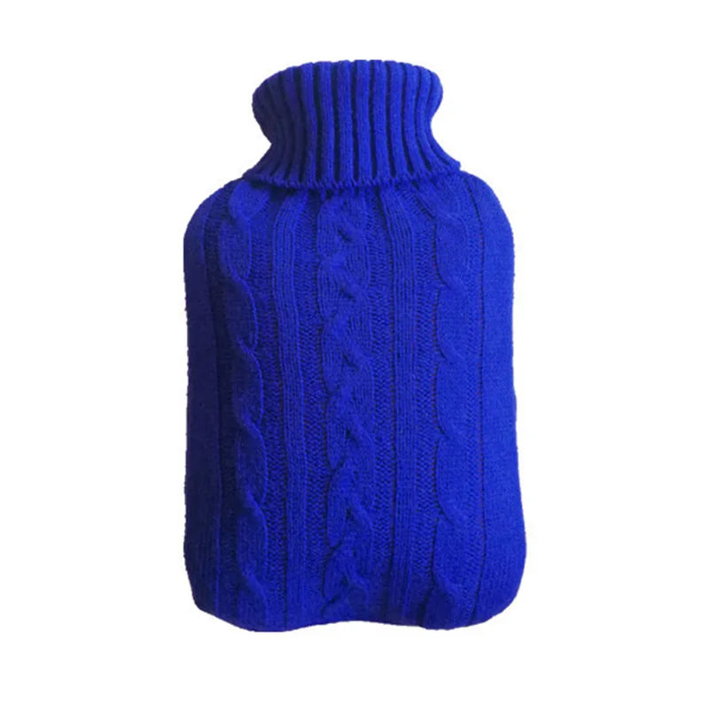 Hot Water Bag Cover 2L Large Heat Preservation Hot Water Bottle Explosion-proof Knitted Removable Home Warming Supplies