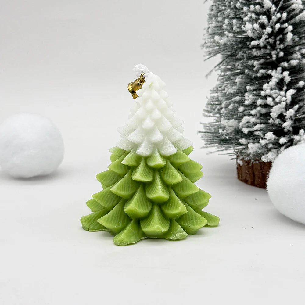 Christmas Tree Shaped Candle Tree Scented Tree Shaped Candle for Home Gift for Christmas Party Holiday New Year Decoration
