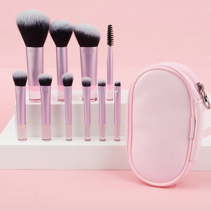 10Pcs Mini Makeup Brush Set Powder ñ