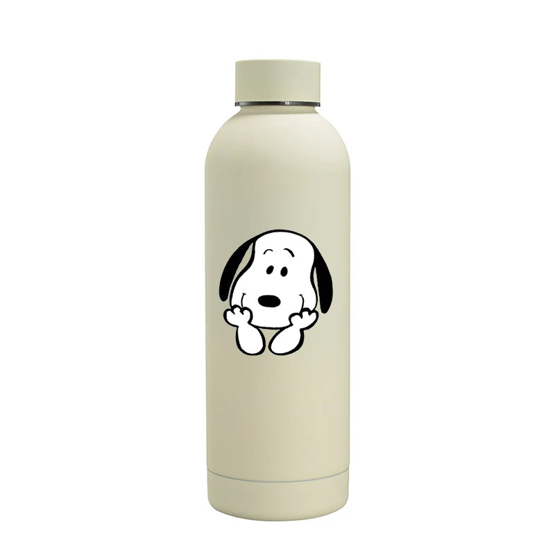 Snoopys Fashion Thermos Bottle Stainless Steel Vacuum Cup Travel Camping Keep Hot Cold Drink Insulated Mug Women Birthday Gifts