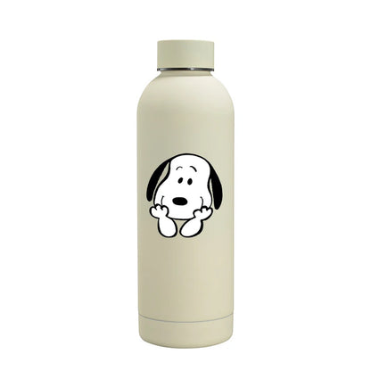 Snoopys Fashion Thermos Bottle Stainless Steel Vacuum Cup Travel Camping Keep Hot Cold Drink Insulated Mug Women Birthday Gifts