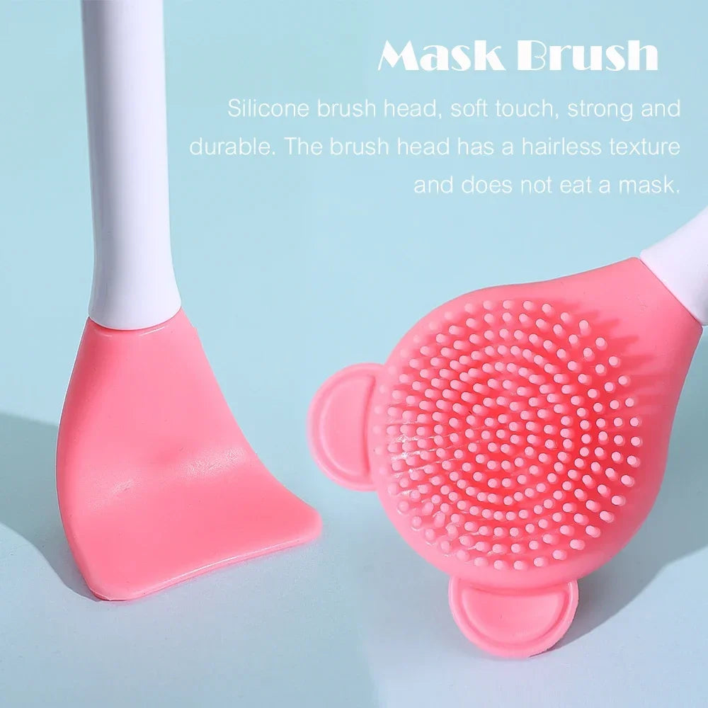 Double Head Facial Mask Brush Silicone