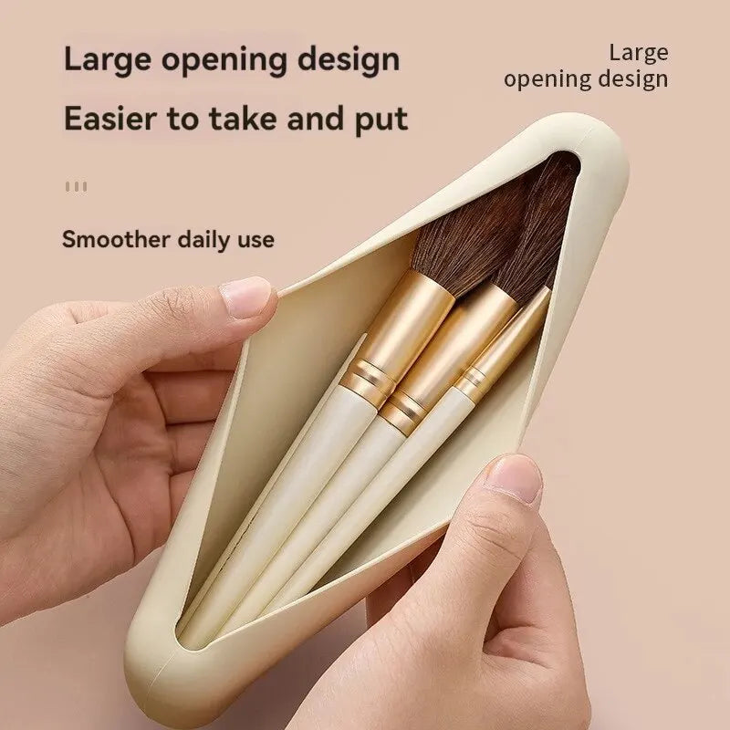 Silicone Brow Pencil Case Makeup Brush