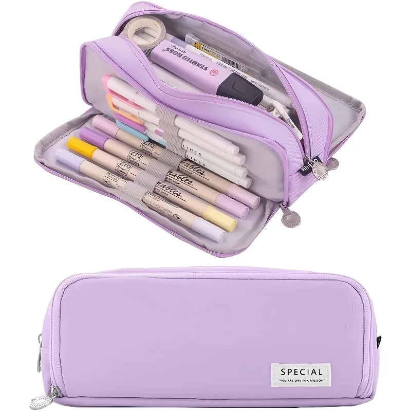 Estuche de 3 Niveles – Organizador de Lápices