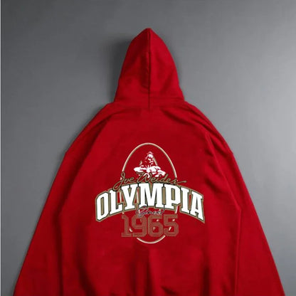 Autumn/Winter New Men's Hoodie Letter Print 100% Cotton High Quality Men's Street Fitness and Sports Wear