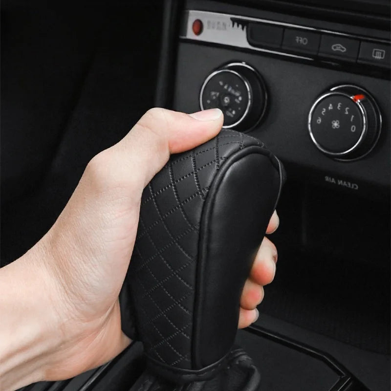 High Quality Car Shift Handle Cover PU Leather Non-slip Wear-resistant Universal Car Automatic Gear Sheath Car Decoration