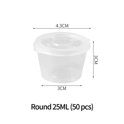 50 Pcs 25/50/100ml Disposable Cups