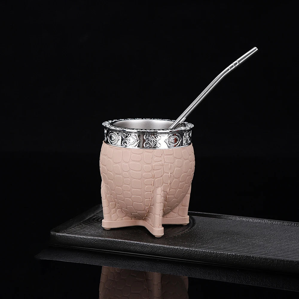 Premium Handmade Leather-Wrapped 180ml