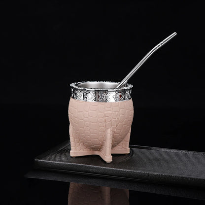 Premium Handmade Leather-Wrapped 180ml