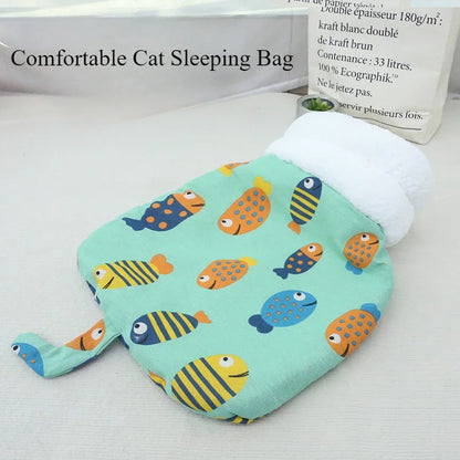 Cat Sleeping Bag Soft Cuddly Fluffy