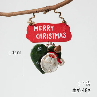 Christmas Resin Tree Decorations Santa
