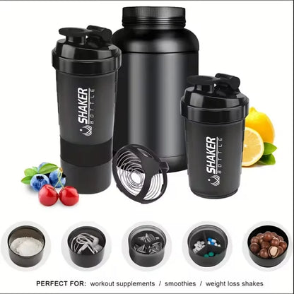 Shaker Bottle With Power Container
