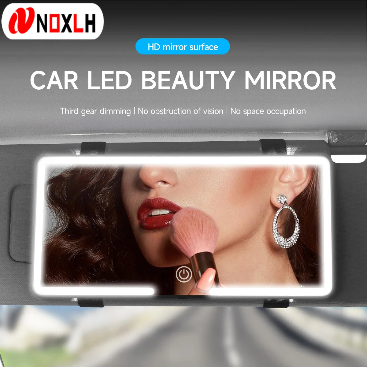 LED Car Makeup HD Mirror Sunshade